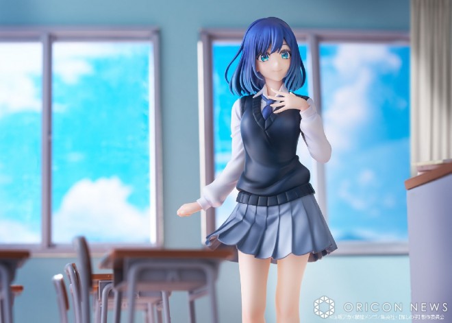 "Oshi no Ko" Akane Kurokawa, transformed into a figure in an ultra-mini skirt school uniform (C) Aka Akasaka x Mengo Yokoyari / Shueisha・"Oshi no Ko" Production Committee