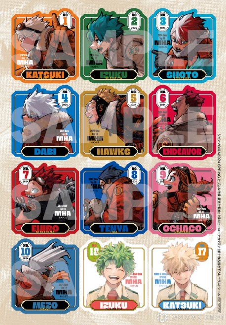 "My Hero Academia" sticker (C) Kohei Horikoshi/Shueisha
