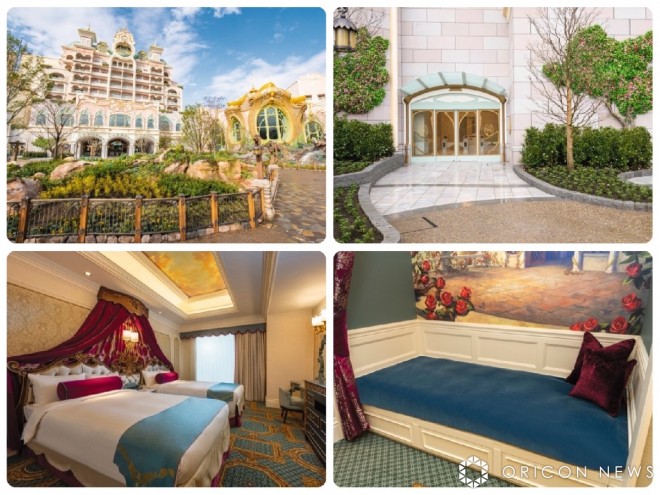 The newly established "Tokyo DisneySea Fantasy Springs Hotel" at Tokyo DisneySea features rooms in the "Grand Chateau," where a night's stay can exceed ¥340,000. (C) Disney