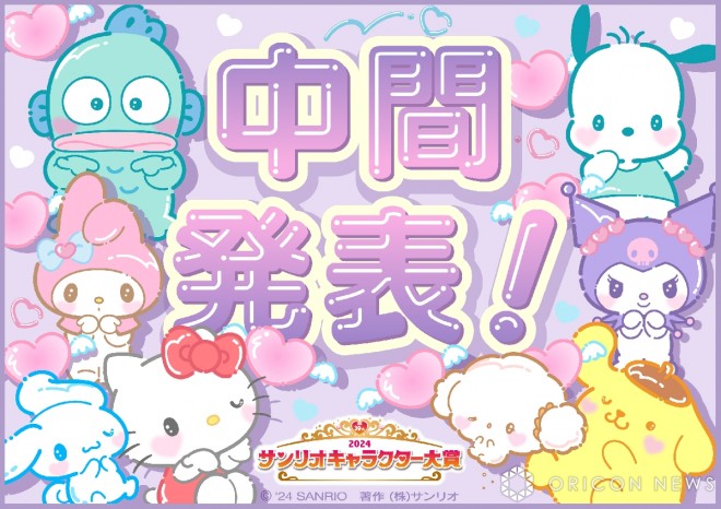 "2024 Sanrio Character Ranking" Midterm Announcement