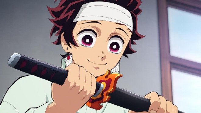 Scene from the anime "Demon Slayer: Kimetsu no Yaiba – Hashira Training Arc"