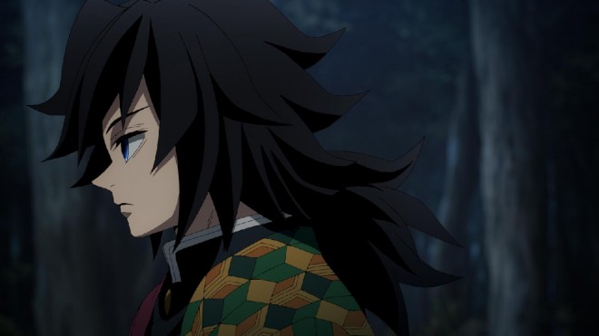 Scene from the anime "Demon Slayer: Kimetsu no Yaiba – Hashira Training Arc"