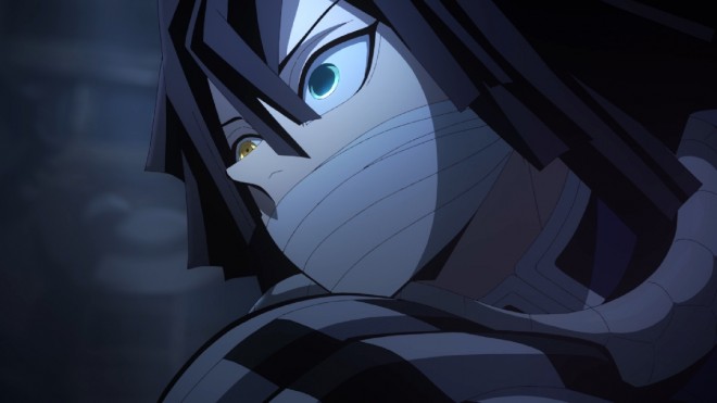 Scene cut from "Demon Slayer: Hashira Training Arc"