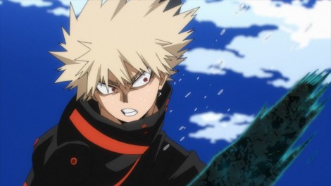 Scene cut from the 7th season of "My Hero Academia"