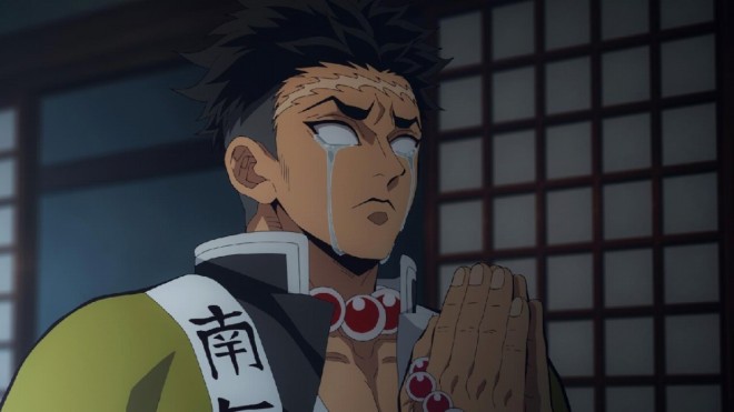 Scene cuts from the third season of "Demon Slayer : HASHIRATraining Arc"