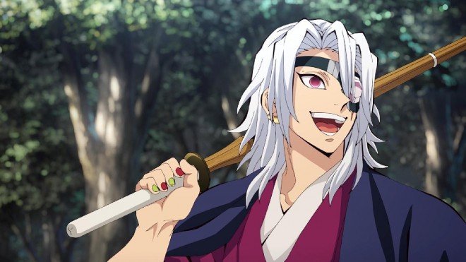 Scene cut from the TV anime "Demon Slayer: Kimetsu no Yaiba Hashira Training Arc"