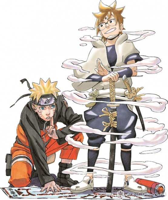 Collaboration Visual of "NARUTO" and "Samurai 8: The Tale of Hachimaru" (C) Masashi Kishimoto & Akira Okubo / Shueisha