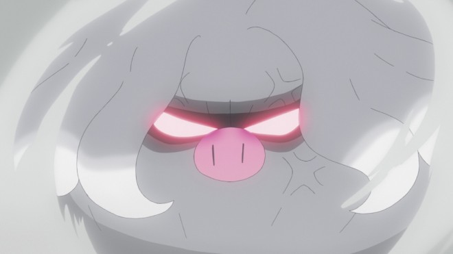 Scene from the 53rd episode of the popular anime "Pokémon"