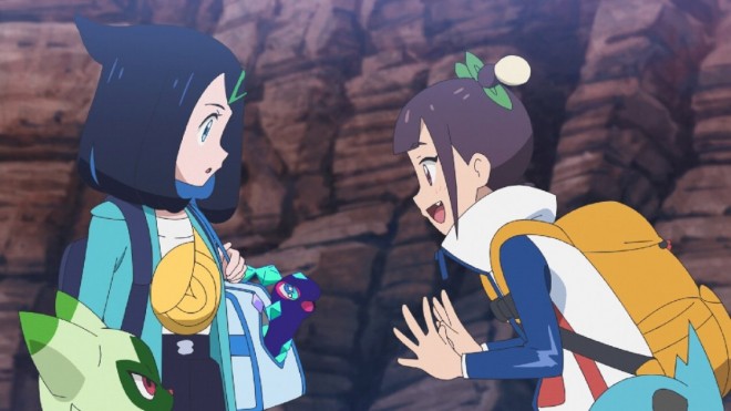 Scene cut from the TV anime "Pokémon horizon"  episode54