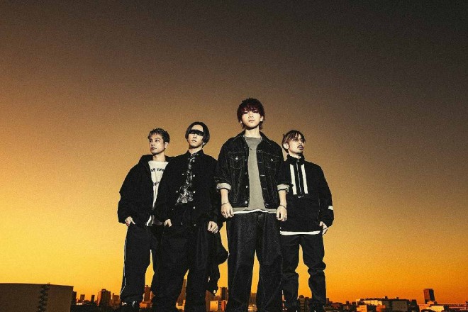 SPYAIR (from left) KENTA (Dr), MOMIKEN (Ba), YOSUKE (Vo), UZ (G & Programming)
