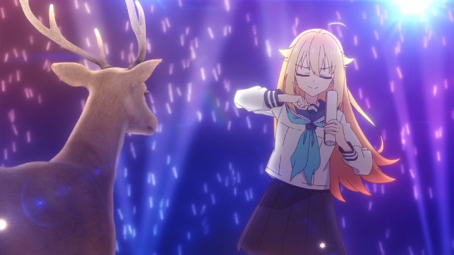 Scene cuts from the anime 'My Deer Friend Nokotan'