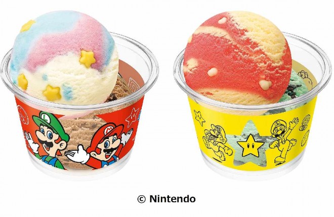Baskin-Robbins "Super Mario Souvenir Cup Pair Set"