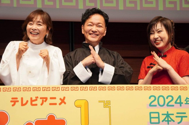 Noriko Hidaka, Kappei Yamaguchi, and Megumi Hayashibara
