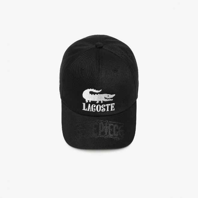 ONE PIECE × LACOSTE Collaboration:  :<Japan Exclusive> ONE PIECE Crocodile Logo Cap (Black) ¥12,100 (Tax Included)