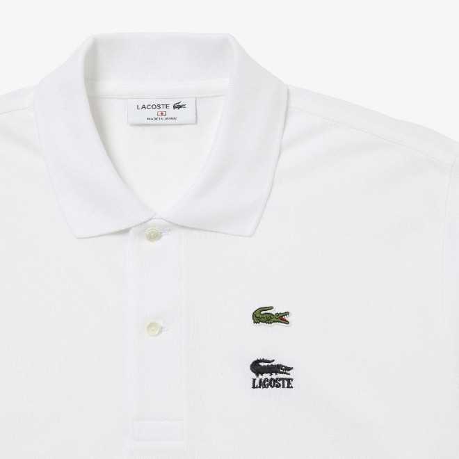ONE PIECE × LACOSTE Collaboration: ONE PIECE Crocodile Logo Embroidered L.12.12 Polo Shirt (White) ¥22,000 (Tax Included)
