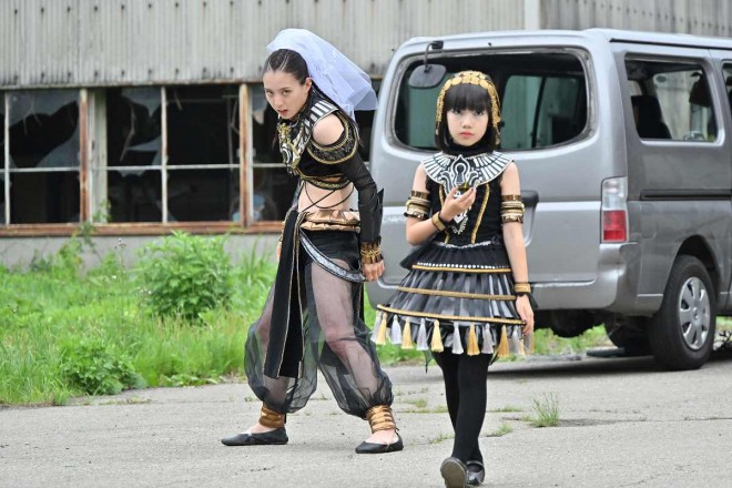 From "Kamen Rider Gotchard: The Future Daybreak," featuring Clotho and Atropos