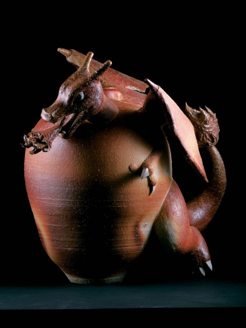 Keiko Masumoto's "Charizard / Shigaraki Jar"