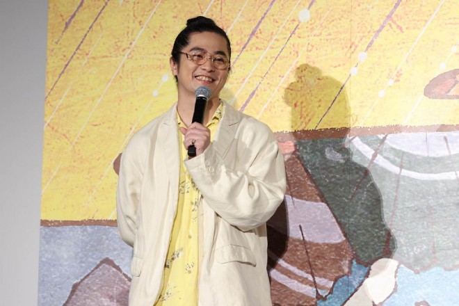 Scenes from the stage greeting celebrating the release of "Mononoke: Karakasa"