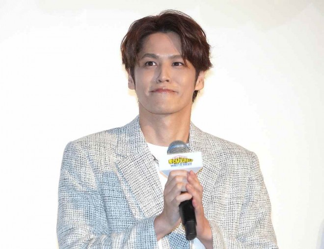 Mamoru Miyano at the "My Hero Academia THE MOVIE YOU'RE NEXT" stage greeting