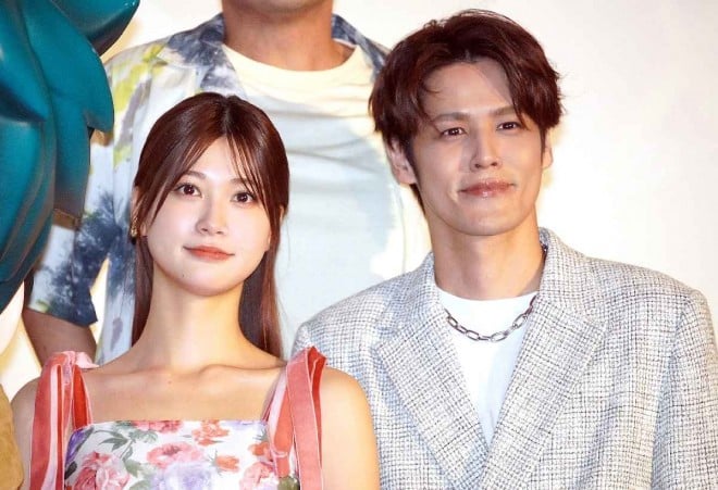 Meru Nukumi and Mamoru Miyano at the "My Hero Academia THE MOVIE YOU'RE NEXT" stage greeting