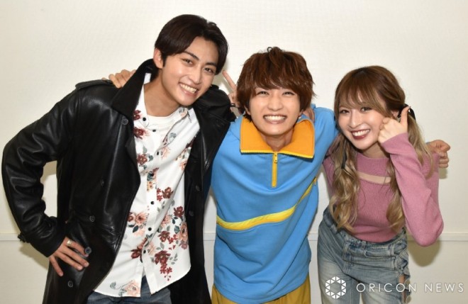 Yusuke Hino, Hidekazu Chinen, and Nozomi Miyabe from "Kamen Rider Gavv"