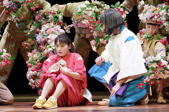 Stage production of "Spirited Away" (Chihiro played by Rina Kawaei)