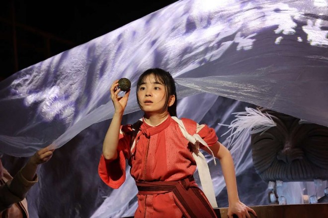 Stage production of "Spirited Away" (Chihiro played by Momoko Fukuchi)