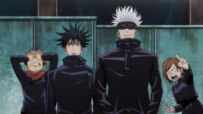 first year at the Tokyo Prefectural Jujutsu High School under the tutelage of Gojo party JJK EP2