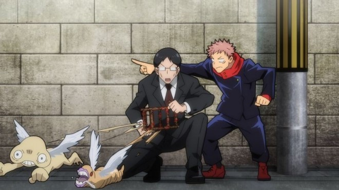 Ichiji and Itadori via JJK EP10