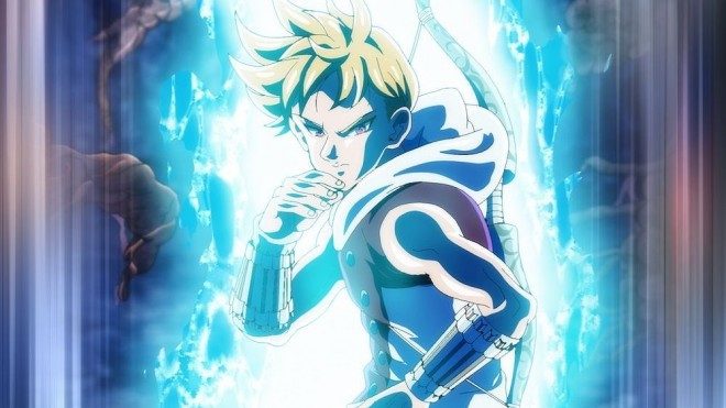 Scene cuts from the anime The Seven Deadly Sins: Four Knights of the Apocalypse