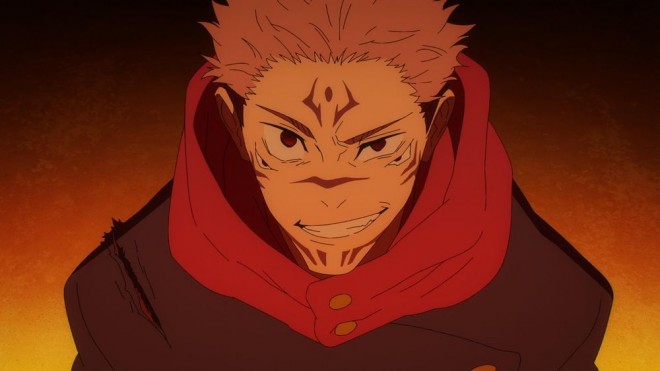  Sukuna enjoying the battle via JJK EP40 (season2) 