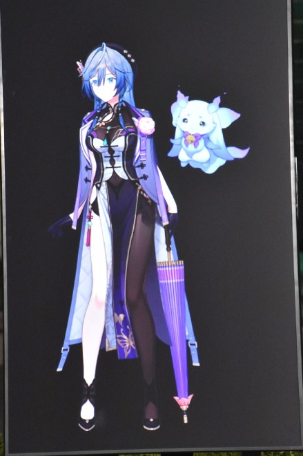 Nijisanji's Kisara and Lunlun attended the pre-opening event for 'TOKYO LIGHTS'.