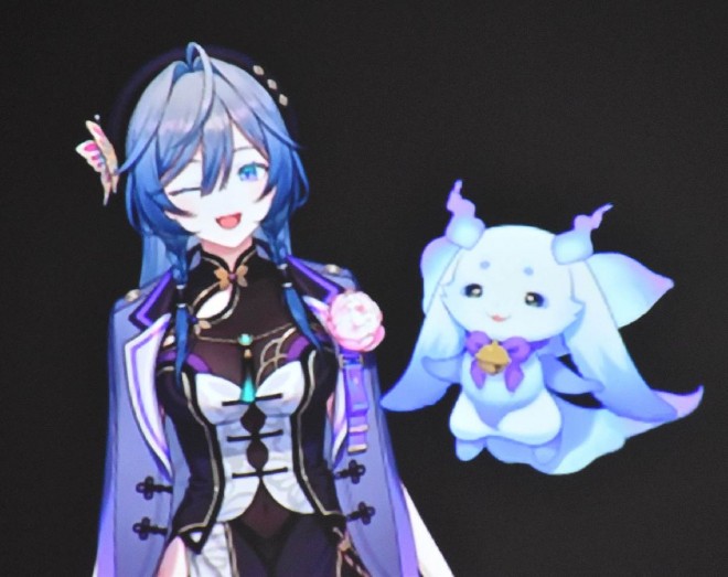 Nijisanji's Kisara and Lunlun attended the pre-opening event for 'TOKYO LIGHTS'.