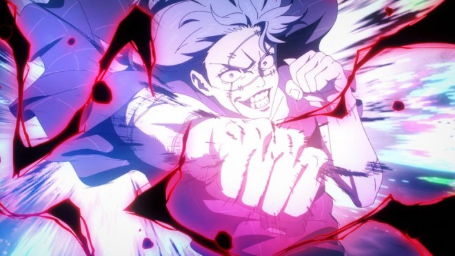Mahito attempts to deliver the final blow to Yuji. via JJK EP44 (season2)
