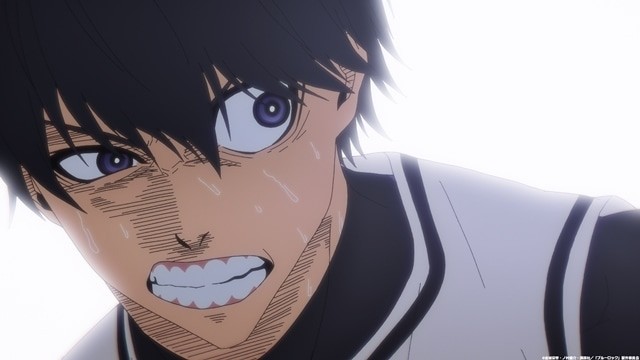 Yoichi Isagi is shaken by the abilities of the top three. via BLUELOCK EP13