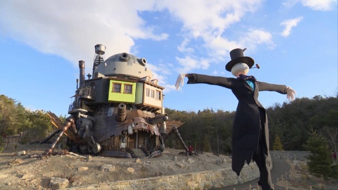 Howl’s Moving Castle in the "Valley of Witches" from The Making of Ghibli Park [Phase 2] Blu-ray & DVD, to be released on December 4
