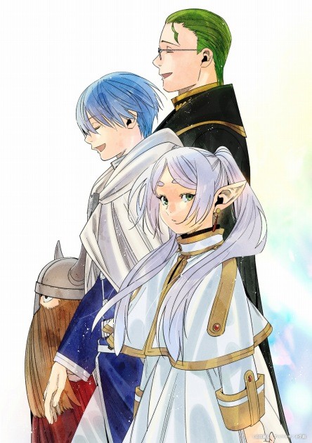 A celebratory illustration marking the announcement of Season 2 of Frieren: Beyond Journey's End