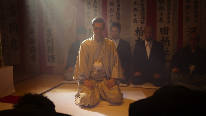 Scene still of Dojima, leader of the Dojima Clan, from "Like a Dragon: Yakuza"