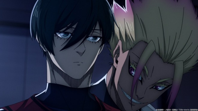 Rin Itoshi x Ryusei Shidou via Anime blue lock EP25 (Season2 EP1)