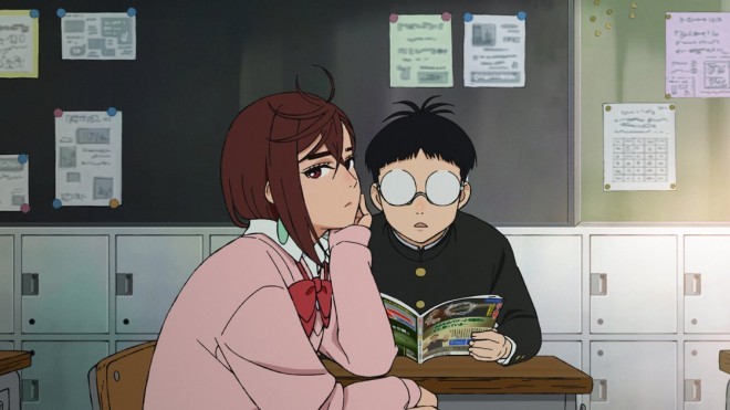 Momo and Okarun via Anime Dandadan EP1