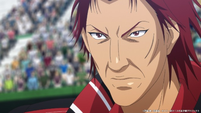 Scene from The New Prince of Tennis U-17 World Cup Semifinal (C) Takeshi Konomi/Shueisha, NAS, The New Prince of Tennis Project