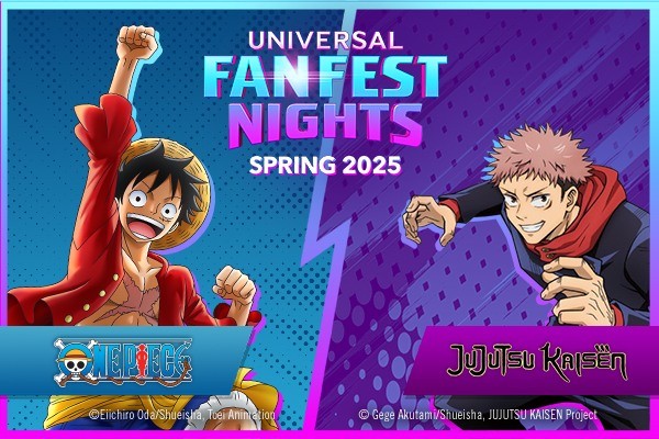 One Piece and Jujutsu Kaisen to make their debut at Universal Studios Hollywood Image provided by Universal Studios Japan