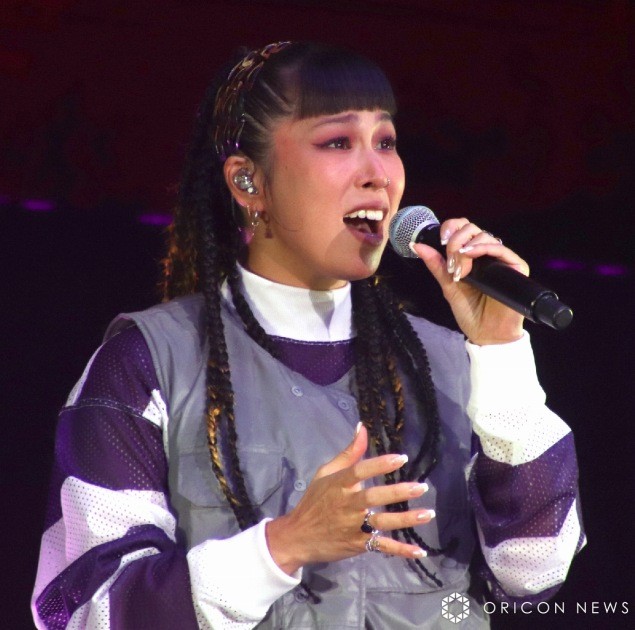 AI appearing at the "Dragon Ball Daimatsuri" world premiere screening event with a stage greeting (C) ORICON NewS inc.