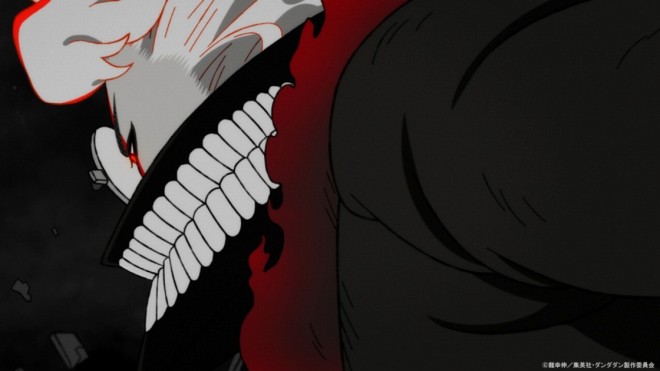 Okarun, possessed by the Turbo Granny via Anime Dandadan EP2