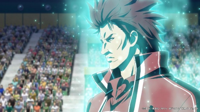 Scene from The New Prince of Tennis U-17 World Cup Semifinal (C) Takeshi Konomi/Shueisha, NAS, The New Prince of Tennis Project