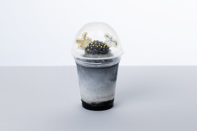 Pokémon × Craftsmanship Exhibition Ho-oh and Lugia Black Sesame Latte