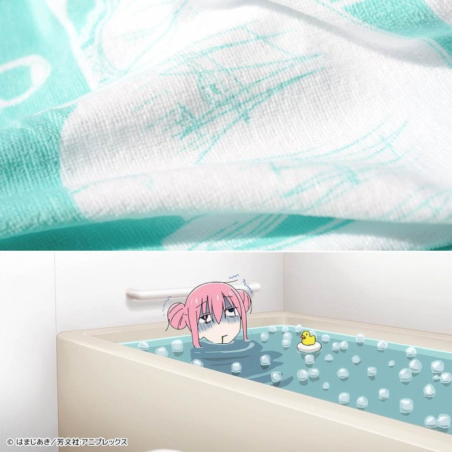 Hitori Gotoh Ice Bath Towel (C) Aki Hamaji / Houbunsha, Aniplex
