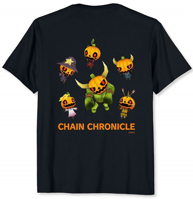 Halloween-themed apparel from Chain Chronicle, featuring exclusive designs on Amazon Merch on Demand.