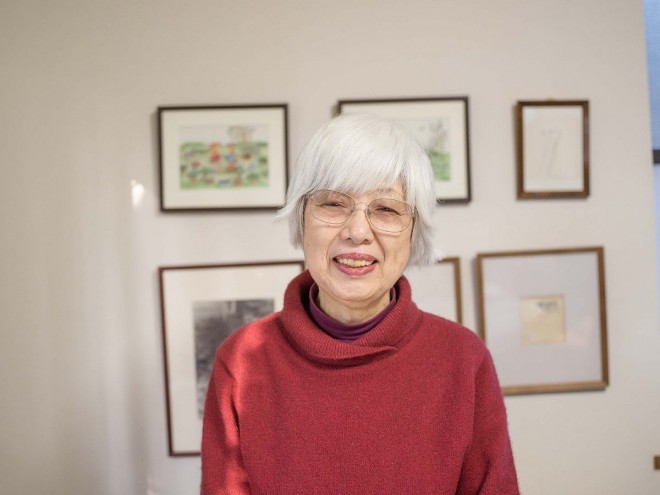 Children's book author Rieko Nakagawa, known for the Guri and Gura series (C) Masashi Asada