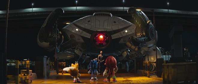 Shadow and Sonic bring the heat to Tokyo's Shibuya in Sonic × Shadow TOKYO MISSION (C) 2024 PARAMOUNT PICTURES AND SEGA OF AMERICA, INC